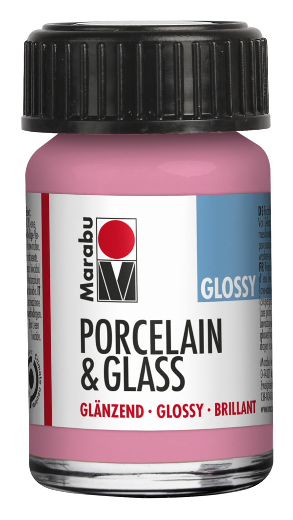 Porcelain & Glass glossy 15ml, ružová