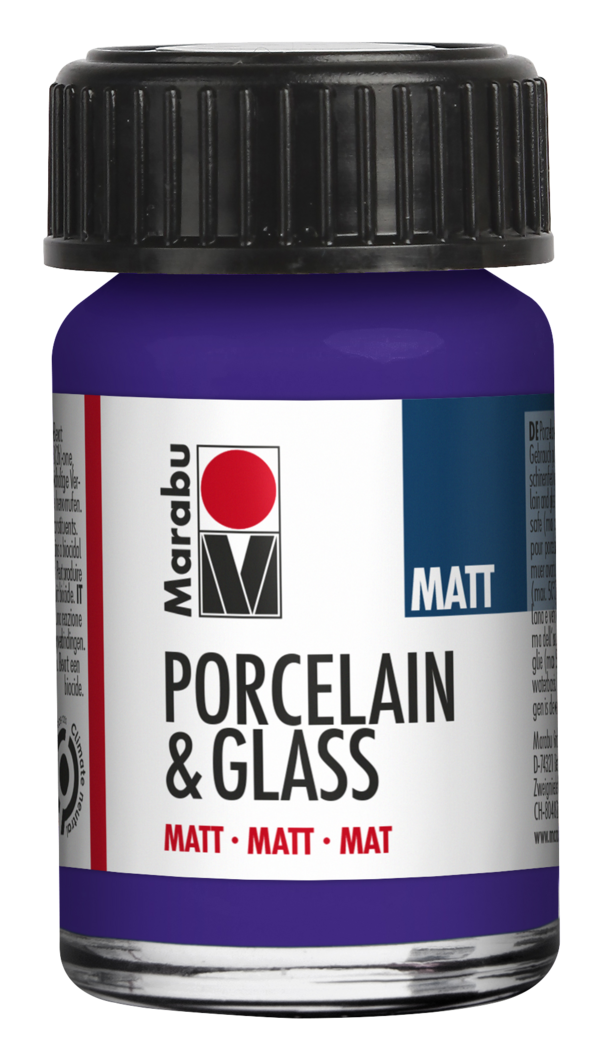 Porcelain & Glass matt 15ml, fialová