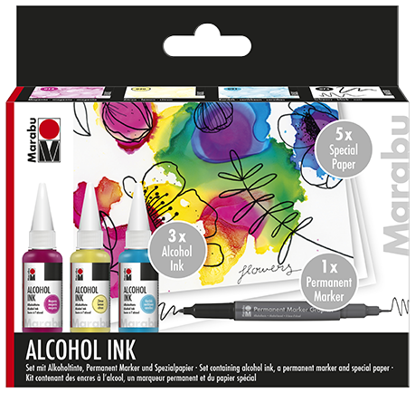 Alcohol Ink Set Flowers 3x20ml