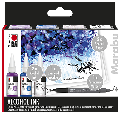 Alcohol Ink Set Underwater 3x20ml
