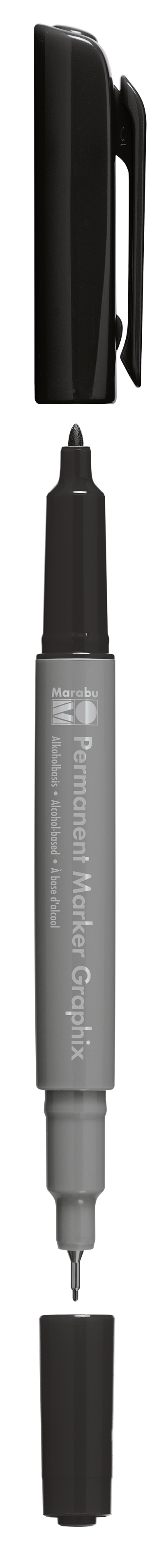 Permanent Marker Graphix 1-2mm, čierna