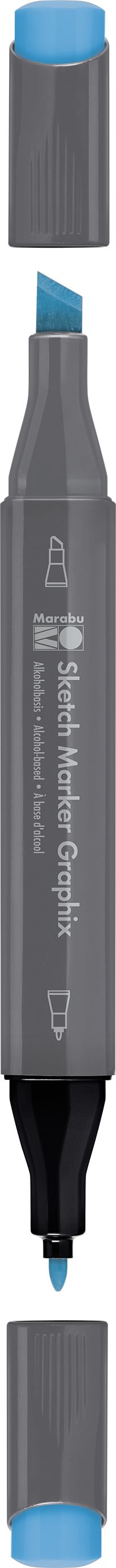 Sketch Marker Graphix 1-7mm, cyan