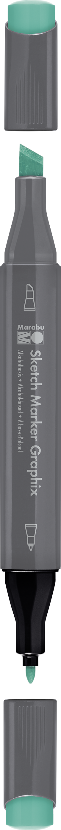 Sketch Marker Graphix 1-7mm, aquamarin tmavá