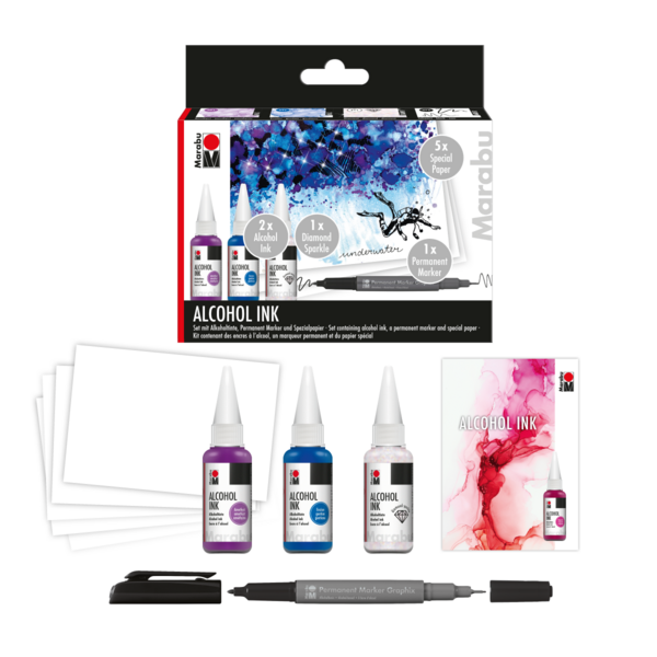 Alcohol Ink Set Underwater 3x20ml