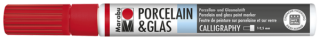 Porcelain & Glas Painter Calligraphy 1-2,5mm, červená čerešňa