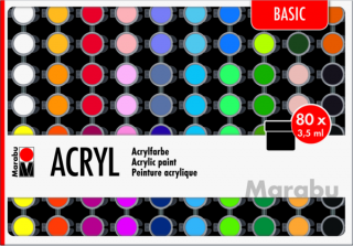 Acrylic Paints Set Basic 80x3,5ml