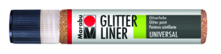 Glitter Liner 25ml, červené zlato