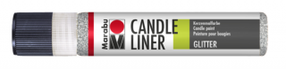 Candle Liner 25ml, strieborná glitrová