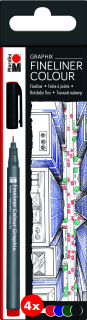 Fineliner Colour Graphix Skyline, súprava 4. popisovačov