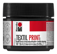 Textil Print 100ml, karbonová čierna